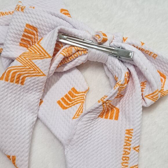 Whataburger Hair Bows Scrunchies Clips - Lot of 4 Unused - Picture 7 of 9